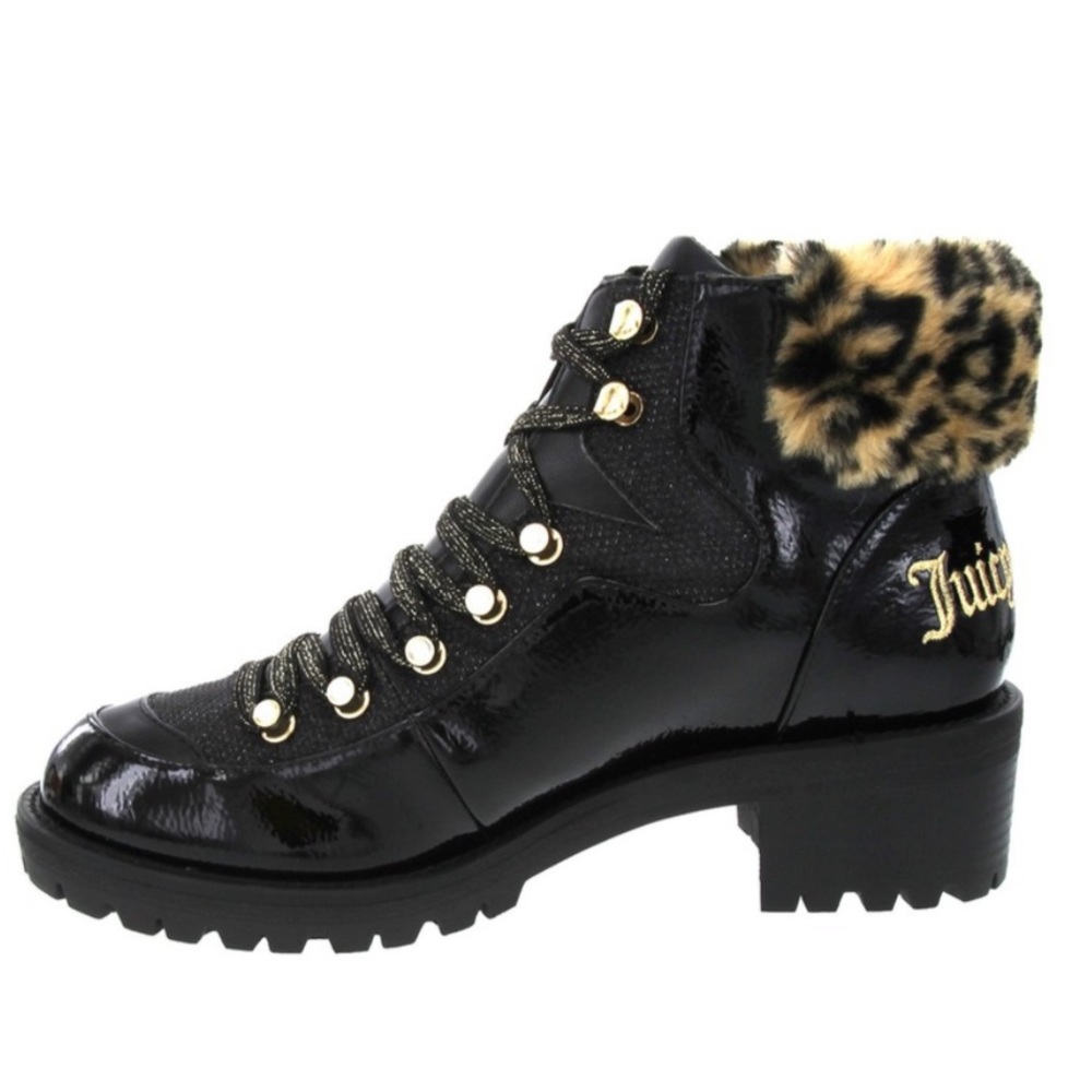NWT Juicy Couture Indulgence Faux Fur Hiker Bootie - Picture 1 of 10